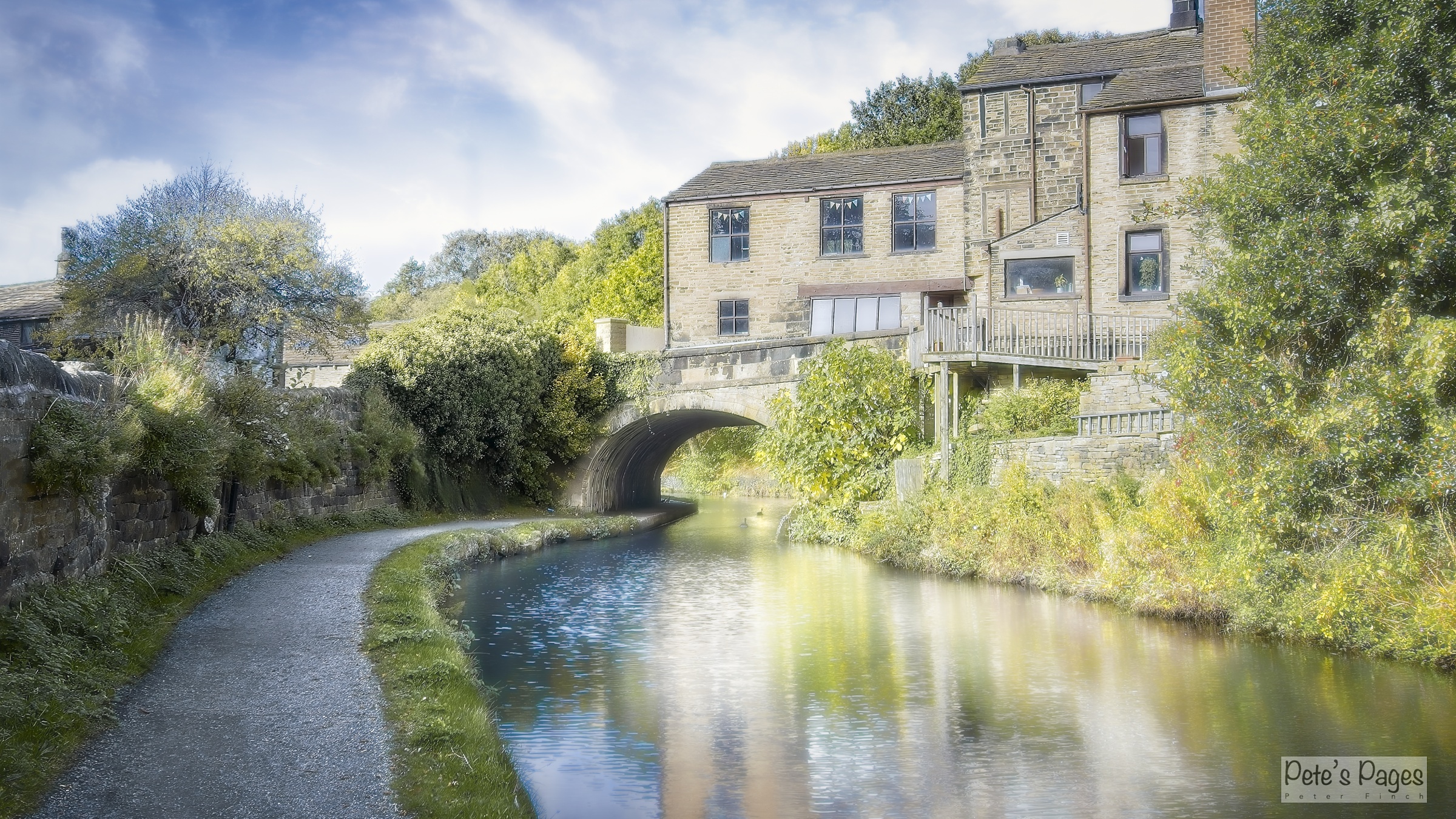 Building on Bridge 10 at Mytholmroyd